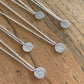 Sterling Silver Round Disc Pendant
