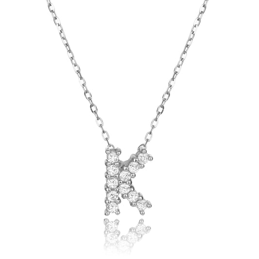 Claw Set Diamond Initial Pendant